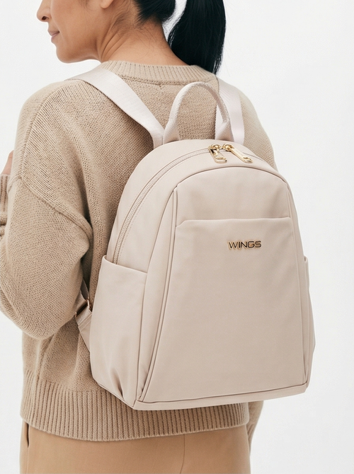 Small urban backpack WINGS ROSELLA BEIGE