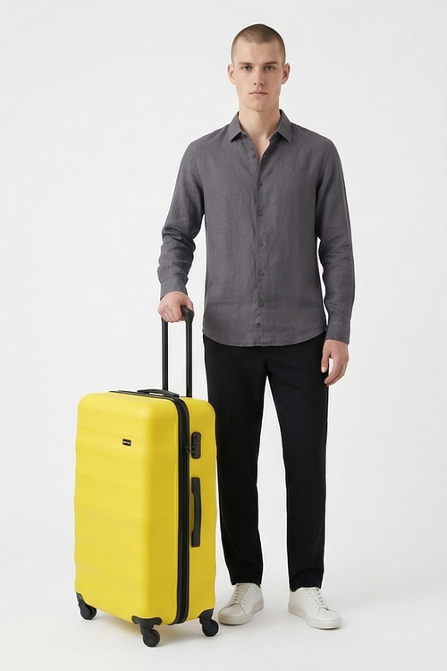 LARGE WINGS ABS+ VULTURE 28" Suitcase Yellow