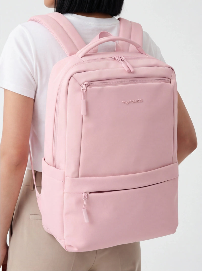 Kabinový batoh WINGS CBP003 s kapsou na notebook a systémem ventilace zad RŮŽOVÝ