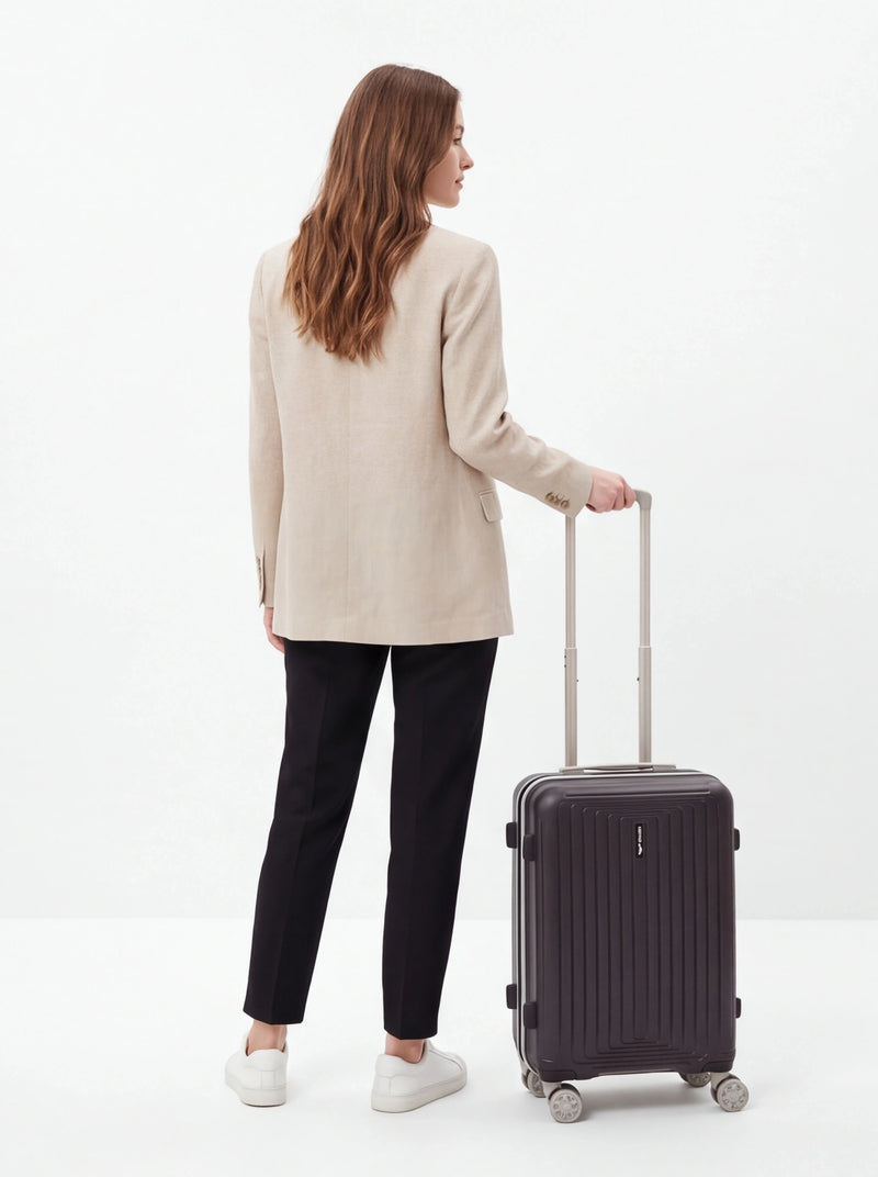 WINGS PUFFIN 20" BLACK CABIN SUITCASE