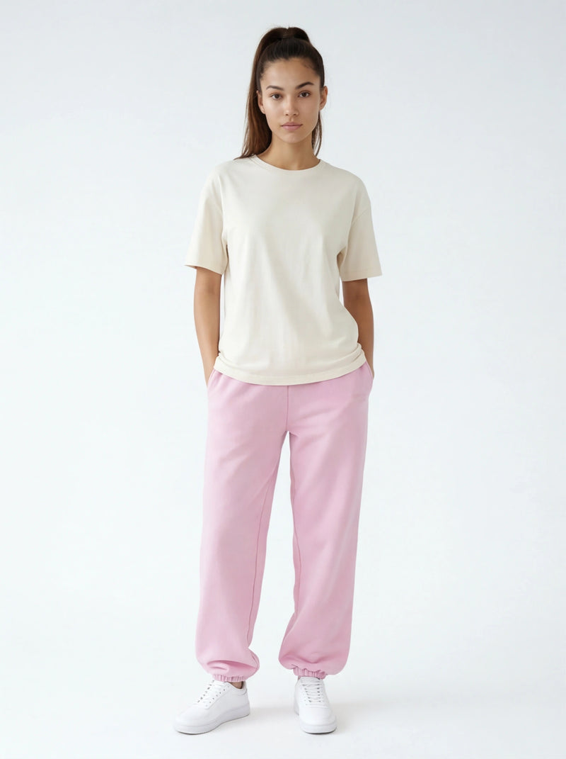 Oversized dammjukisbyxor UNLEASH WINGS PINK