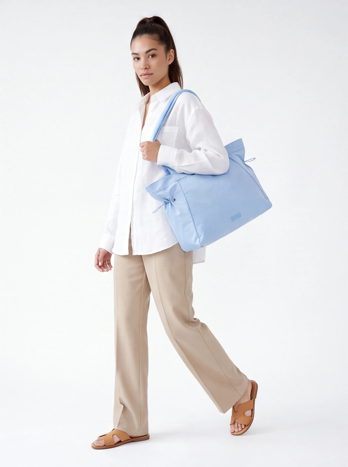 Чанта shopper WINGS SOLENNE 14L вместителна СИНЯ
