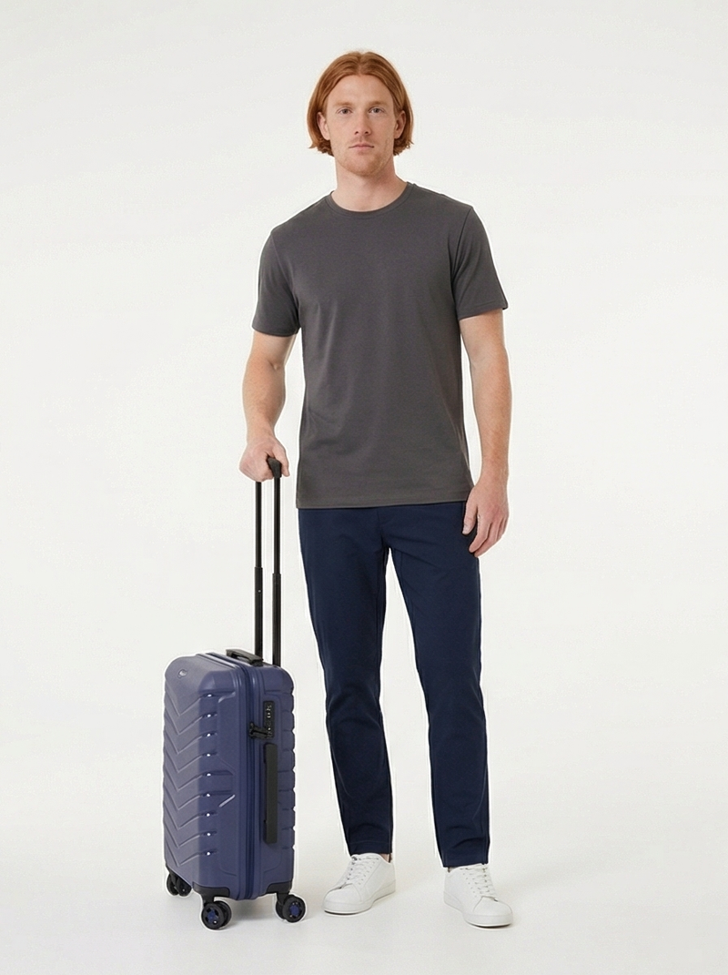 Kabinový kufr Wings PHOENIX z polypropylenu 20" NAVY BLUE