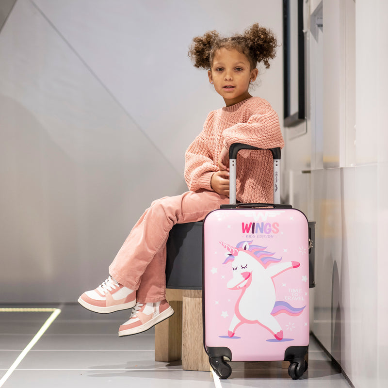 WINGS KIDS Tvrdý kufr do kabinového zavazadla Jay Unicorn 18"