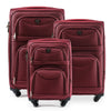 Set de 3 valises Wings LARK rouge foncé