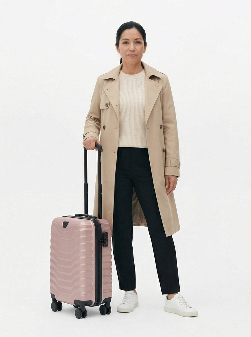 Malý kabinový kufr Wings PEAFOWL 18“ ROSE GOLD