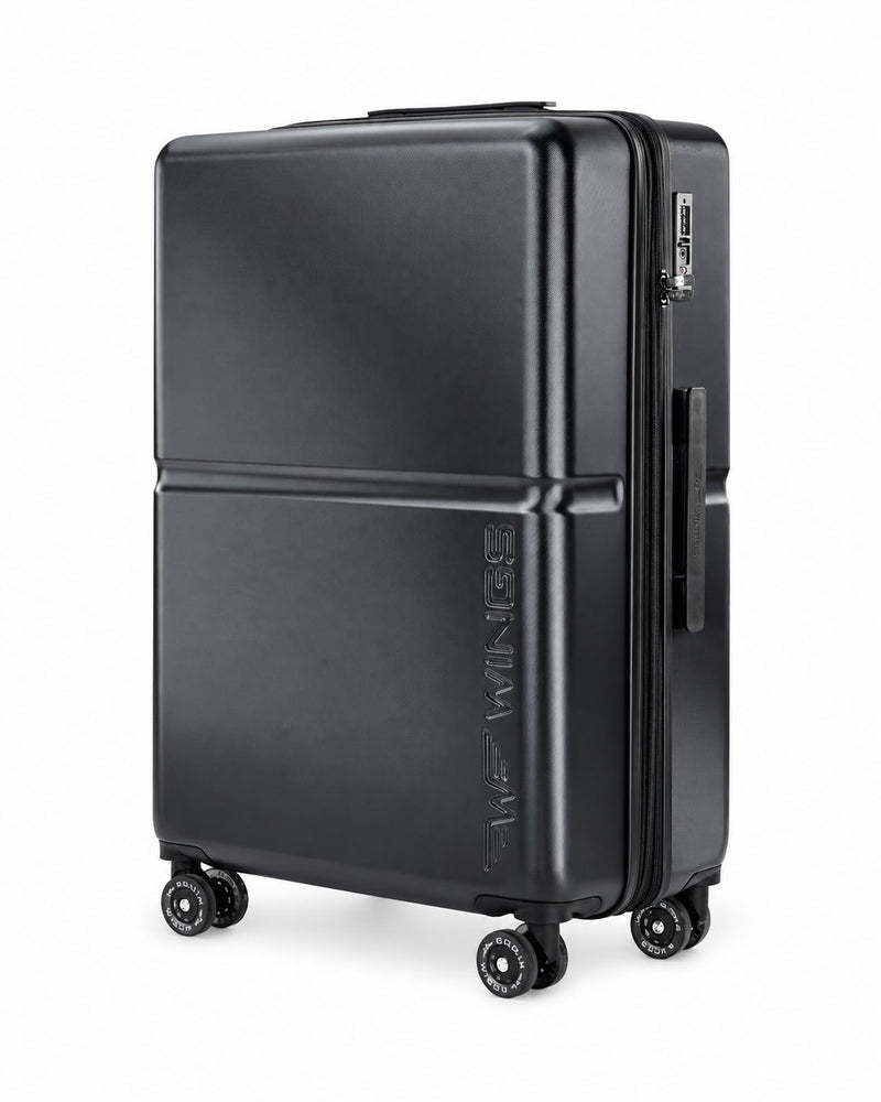 WINGS MAGPIE 28" LARGE SUITCASE BLACK