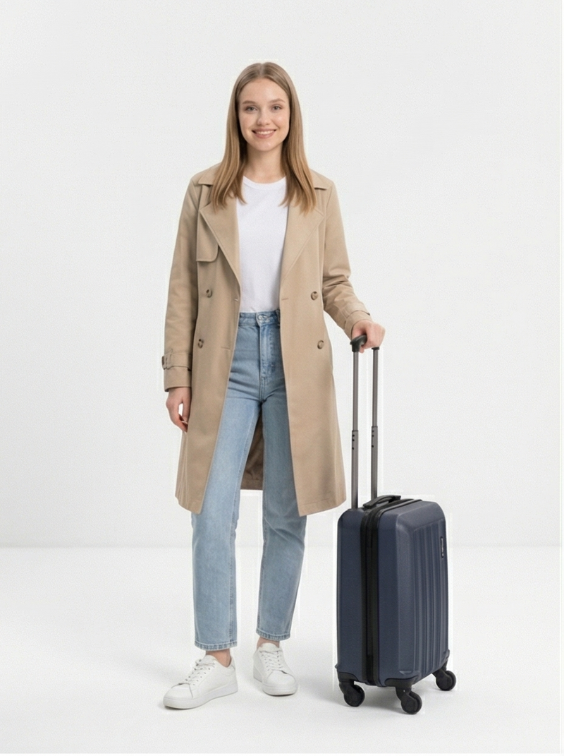 Kabinový kufr Wings Free Carry On HARRIER MODRÁ