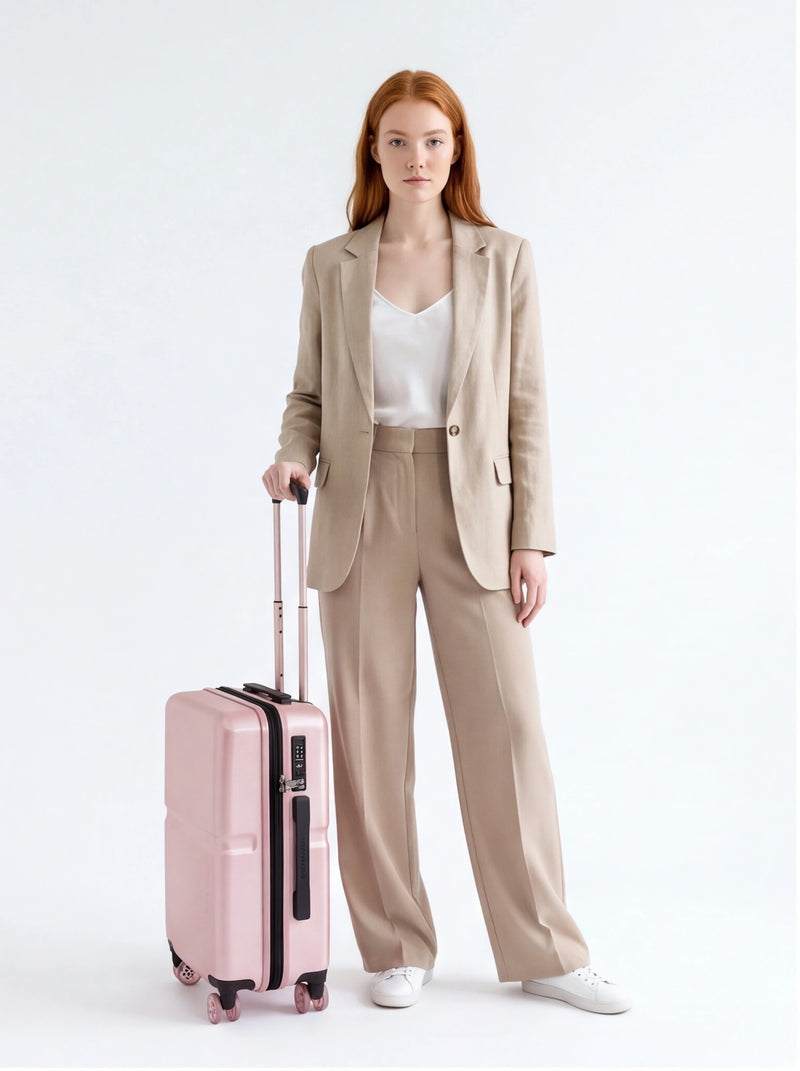 WINGS MAGPIE 20" CABIN SUITCASE ROSE GOLD