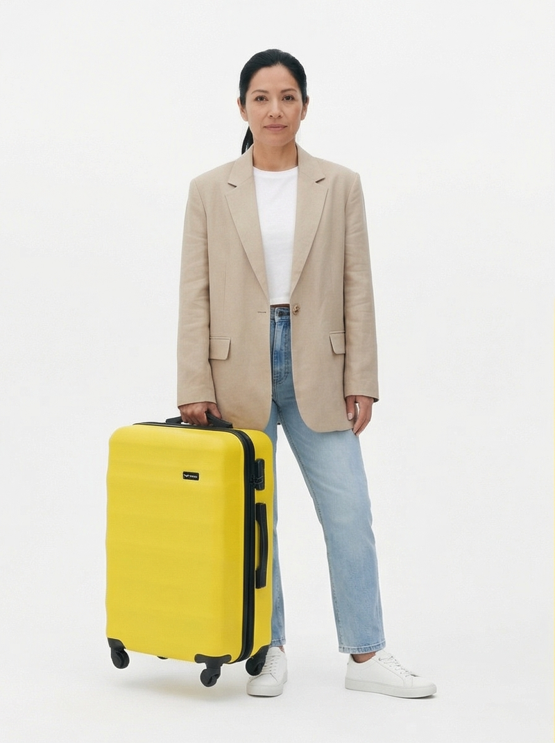 Mellemstor kuffert WINGS ABS+ VULTURE 24" Gul