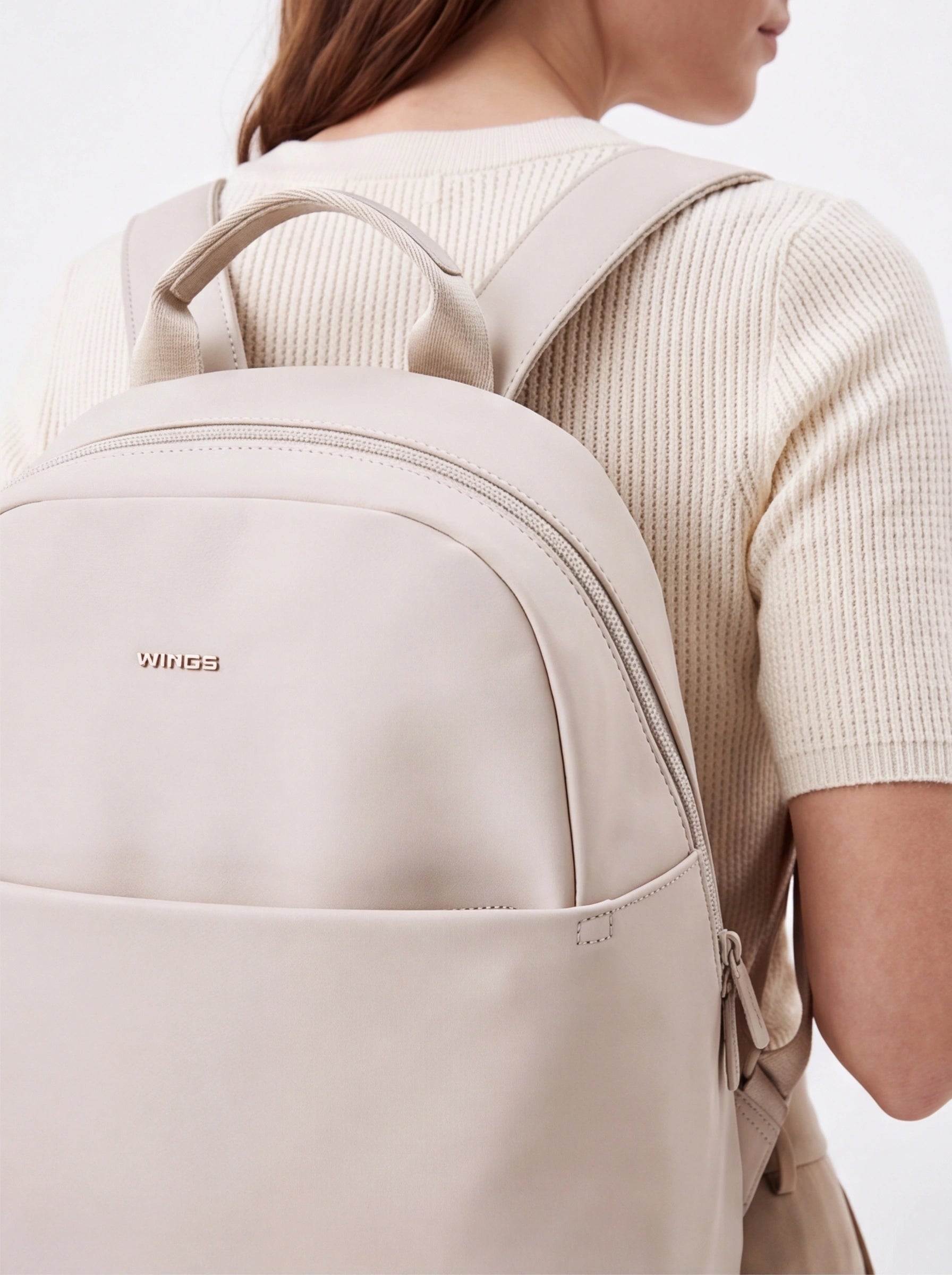 WINGS 12L Backpack for City and Everyday Use BEIGE