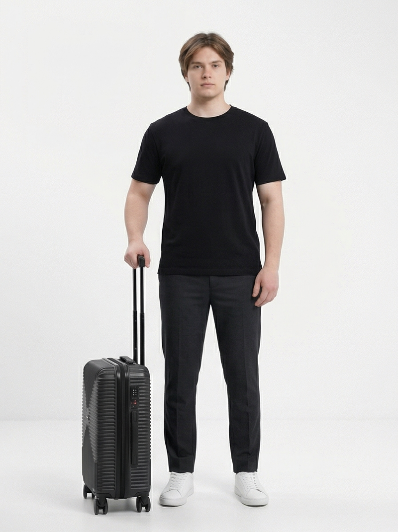 Kabinkový kufr WINGS PC ECO JACKDAW 20" ČERNÝ