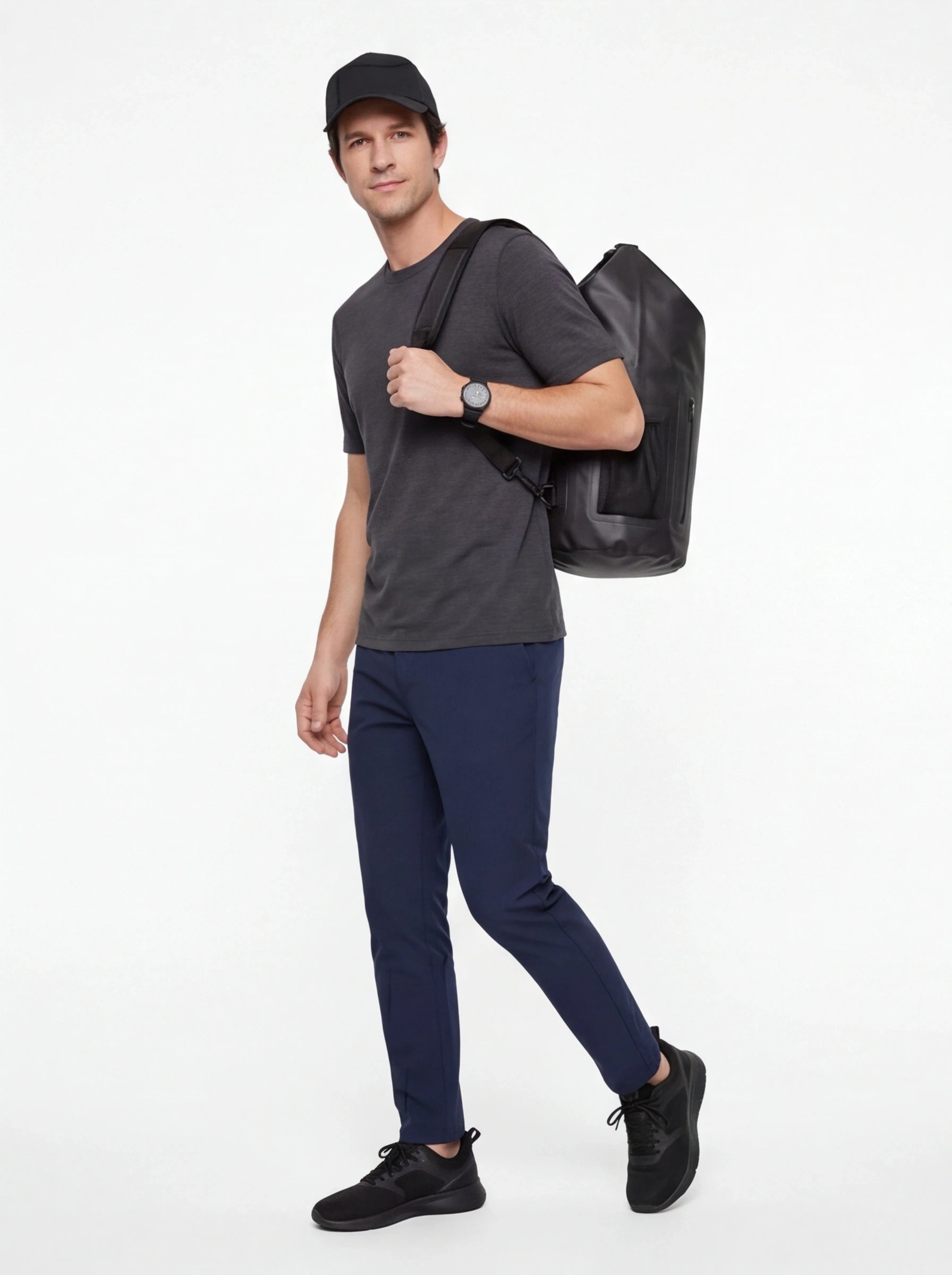 Dry Bag 22L z funkcją plecaka BLACK TRAVEL MUST HAVE