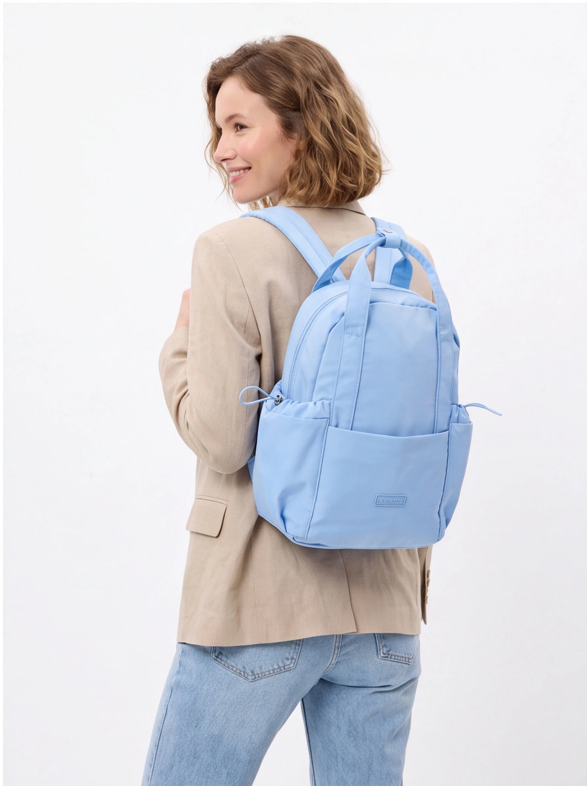 Rucsac mic WINGS SOLENNE 12L pentru laptop, pentru muncă și școală, ALBASTRU
