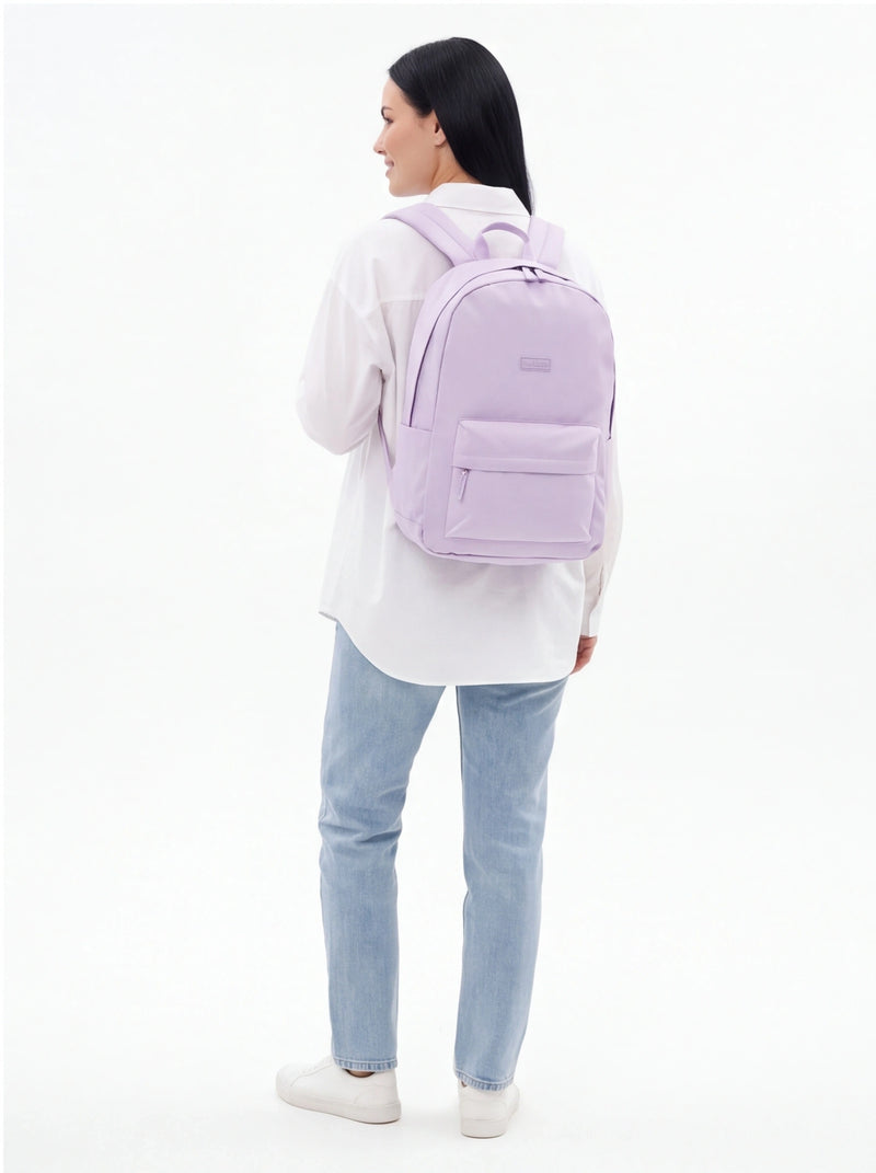 Lichte WINGS-schoolrugzak voor een 17-inch laptop, 21 liter, voor school en universiteit, LICHTPAARS