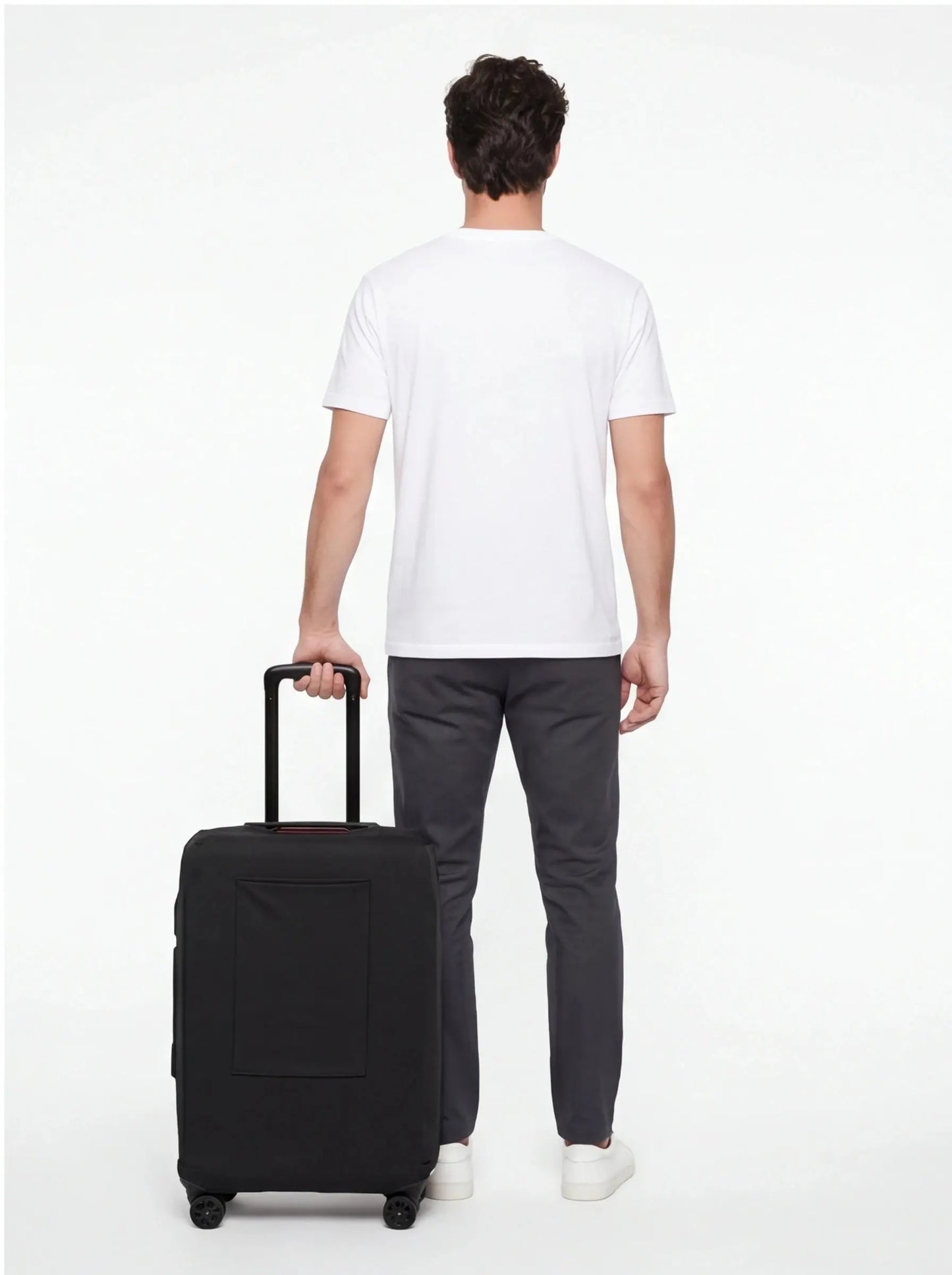 Pokrowiec na średnią walizkę 24" Wings BLACK TRAVEL MUST HAVE