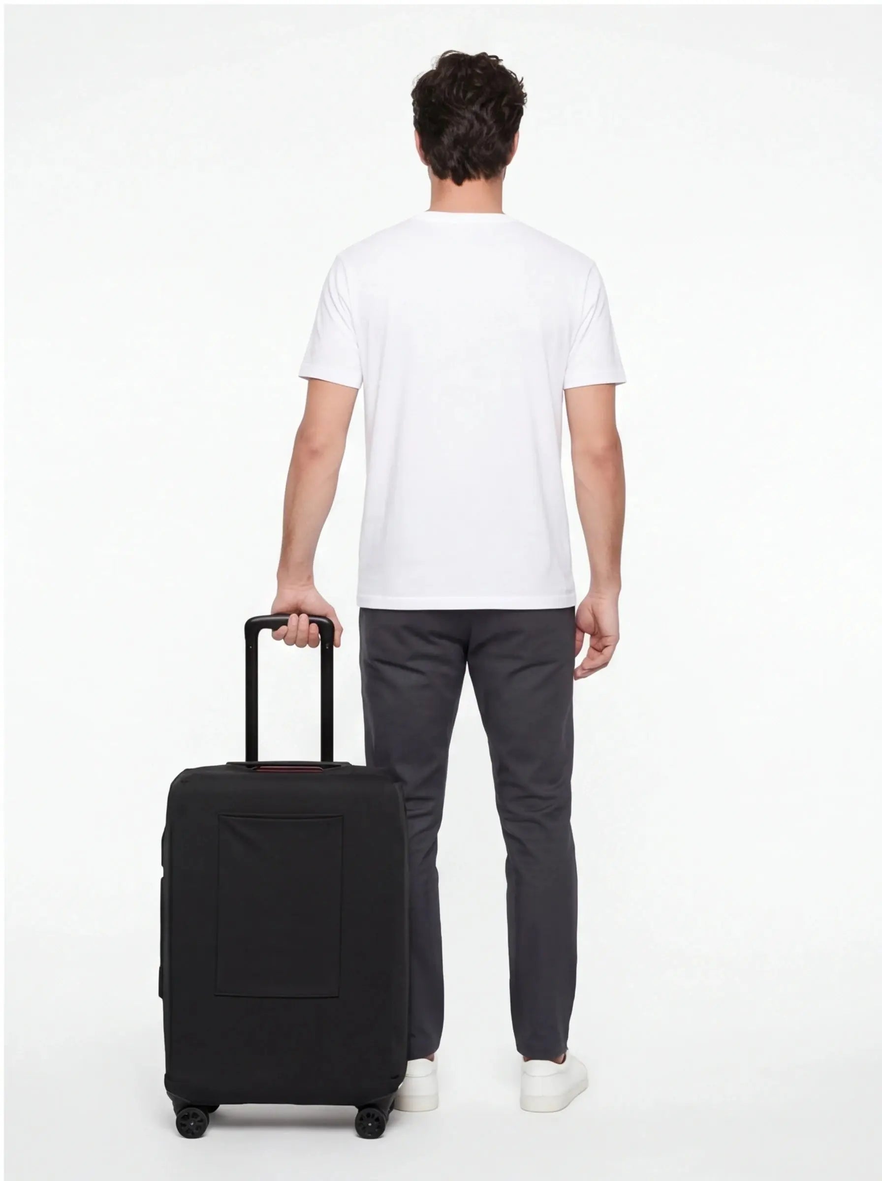 Pokrowiec na średnią walizkę 24" Wings BLACK TRAVEL MUST HAVE