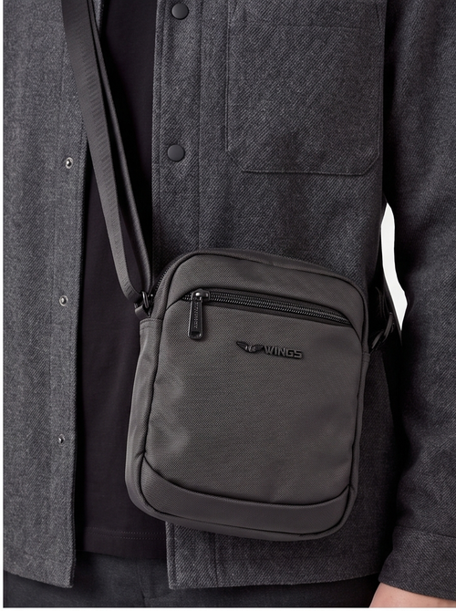 Men's pouch BRANT WINGS crossbody BLACK