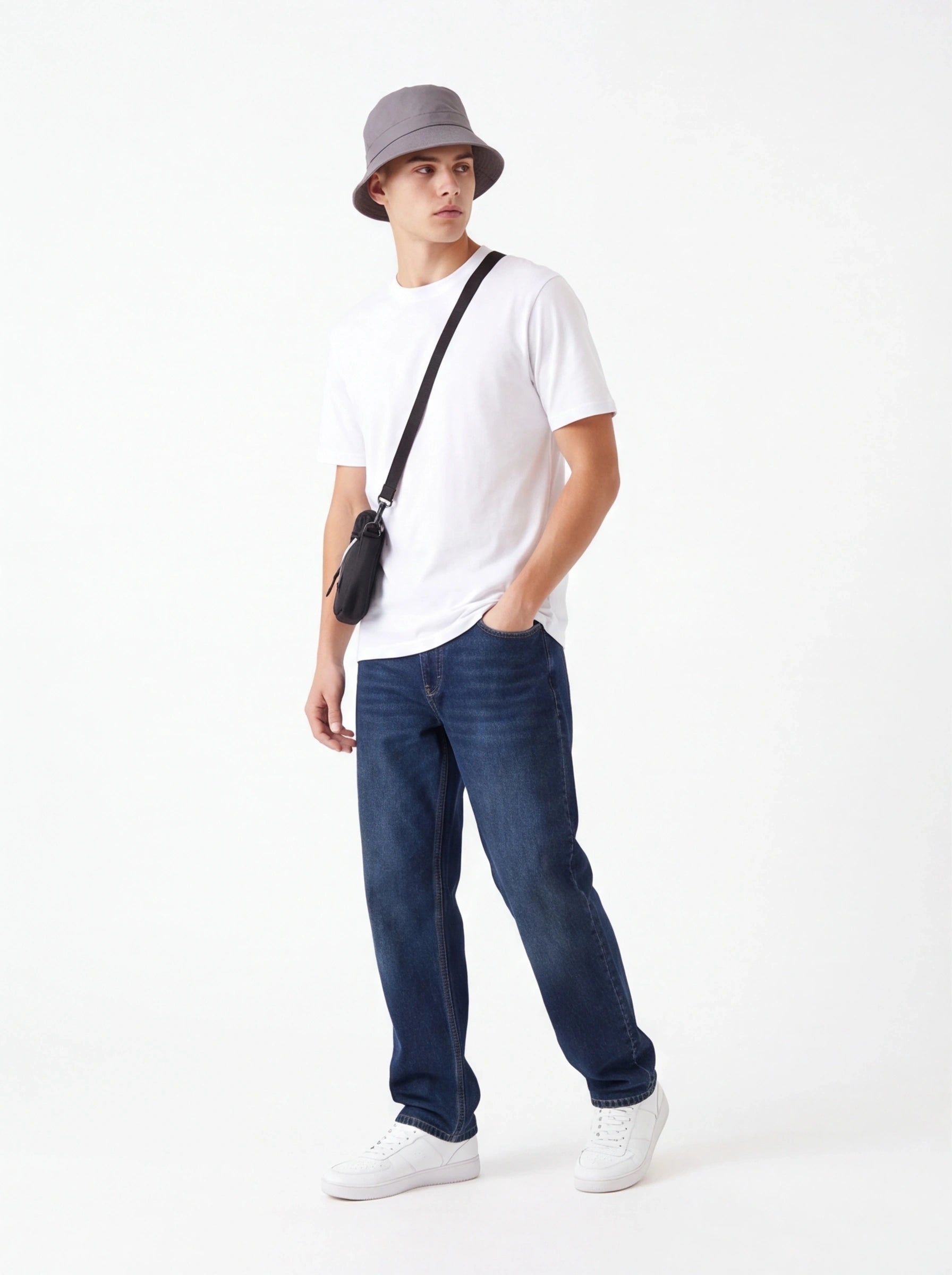 Bucket Hat WINGS UNLEASH bomuldshat GRÅ