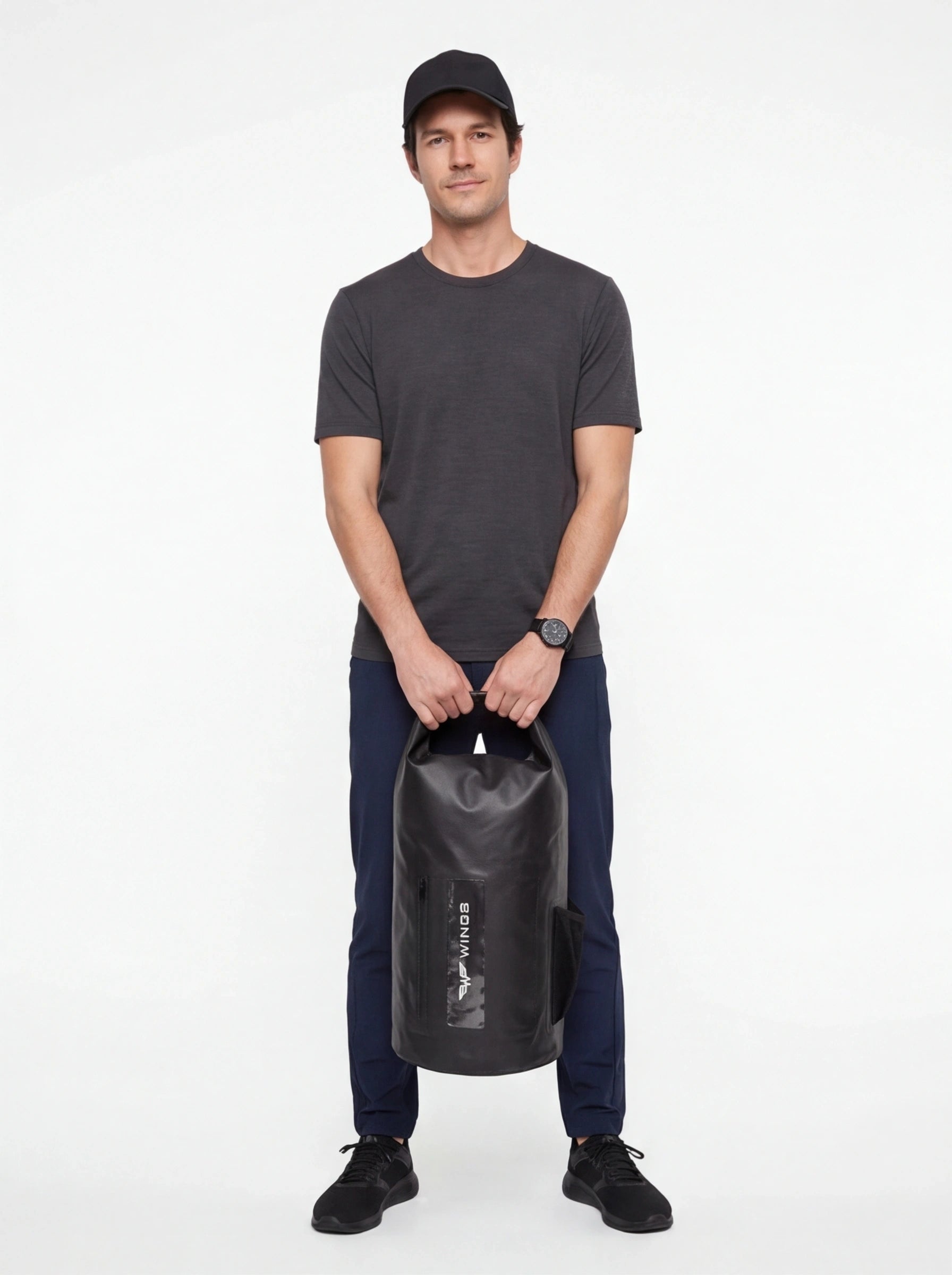 Dry Bag 22L z funkcją plecaka BLACK TRAVEL MUST HAVE