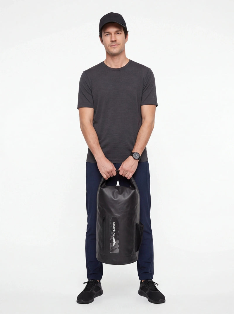 22L Dry Bag with backpack function BLACK
