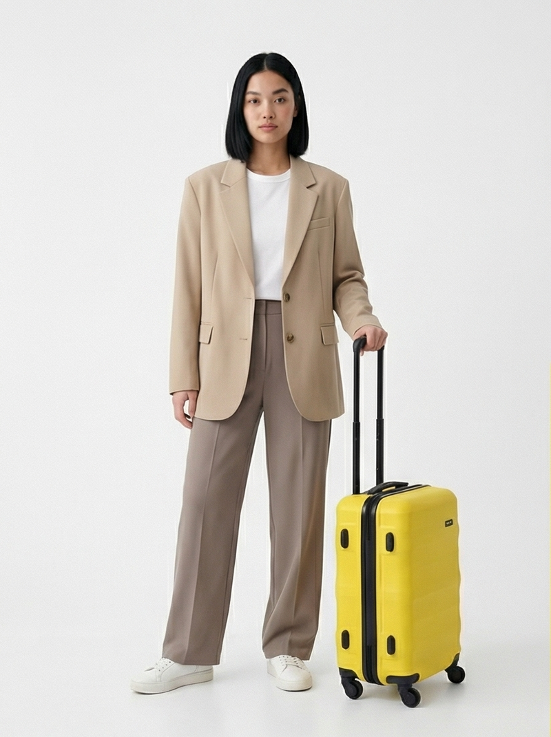 Kabinkový kufr WINGS ABS+ VULTURE 20" ŽLUTÁ