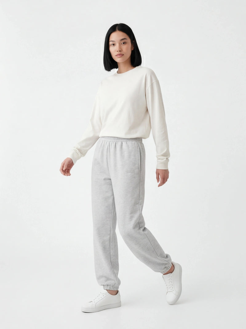 Oversized dammjukisbyxor UNLEASH WINGS GRÅ