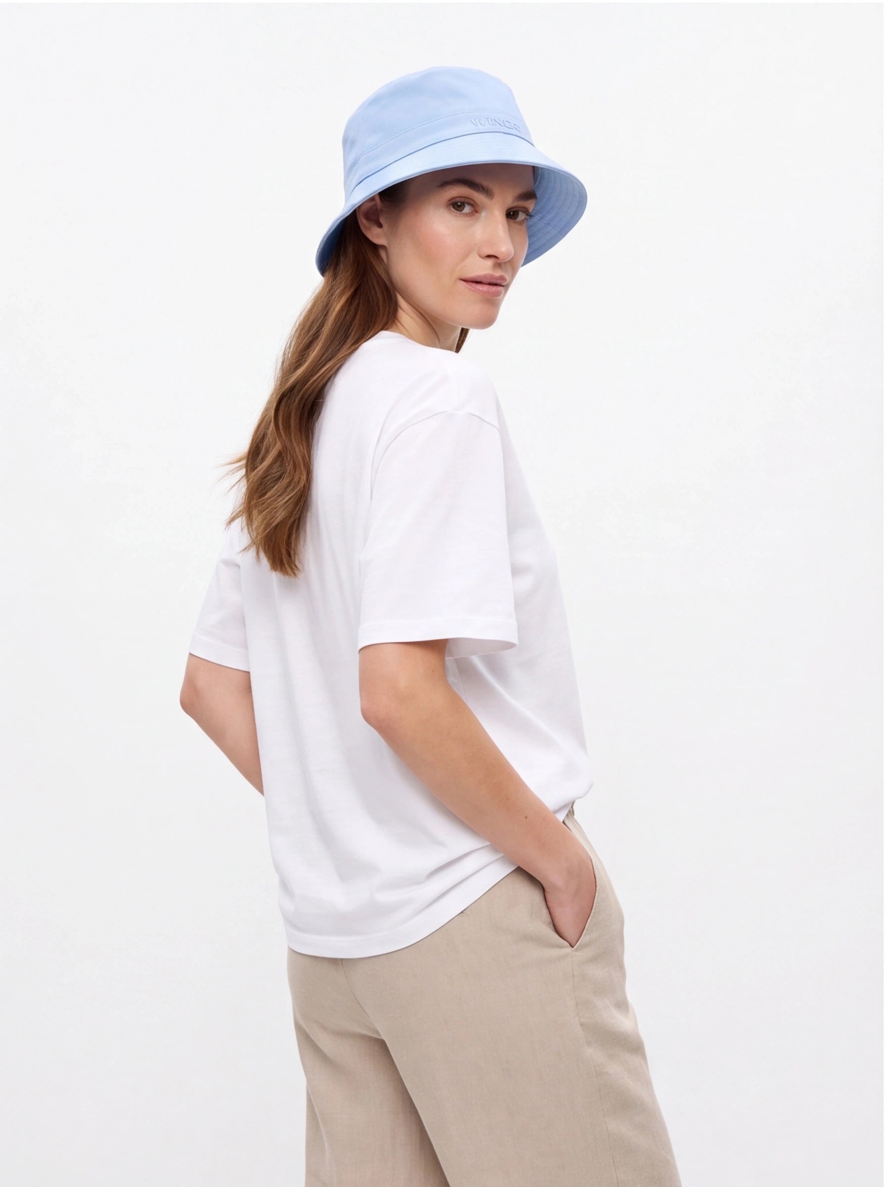 Bucket Hat WINGS UNLEASH bavlněný klobouk PASTEL BLUE