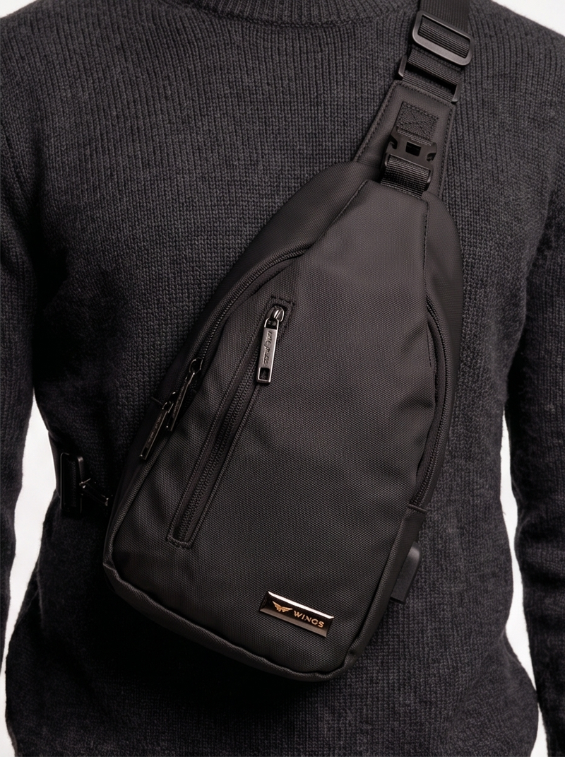 WINGS crossbody-rygsæk VIREO sort