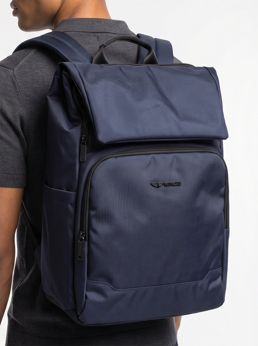 17 travel backpack BRANT men's backpack WINGS for 17-inch laptops, travel 22L DARK BLUE -