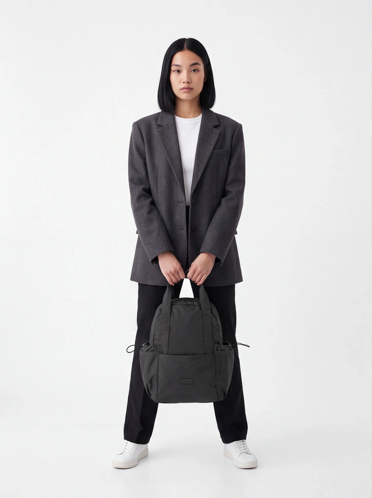 Kleiner Rucksack WINGS SOLENNE 12L für 14-Zoll-Laptop, urban BLACK
