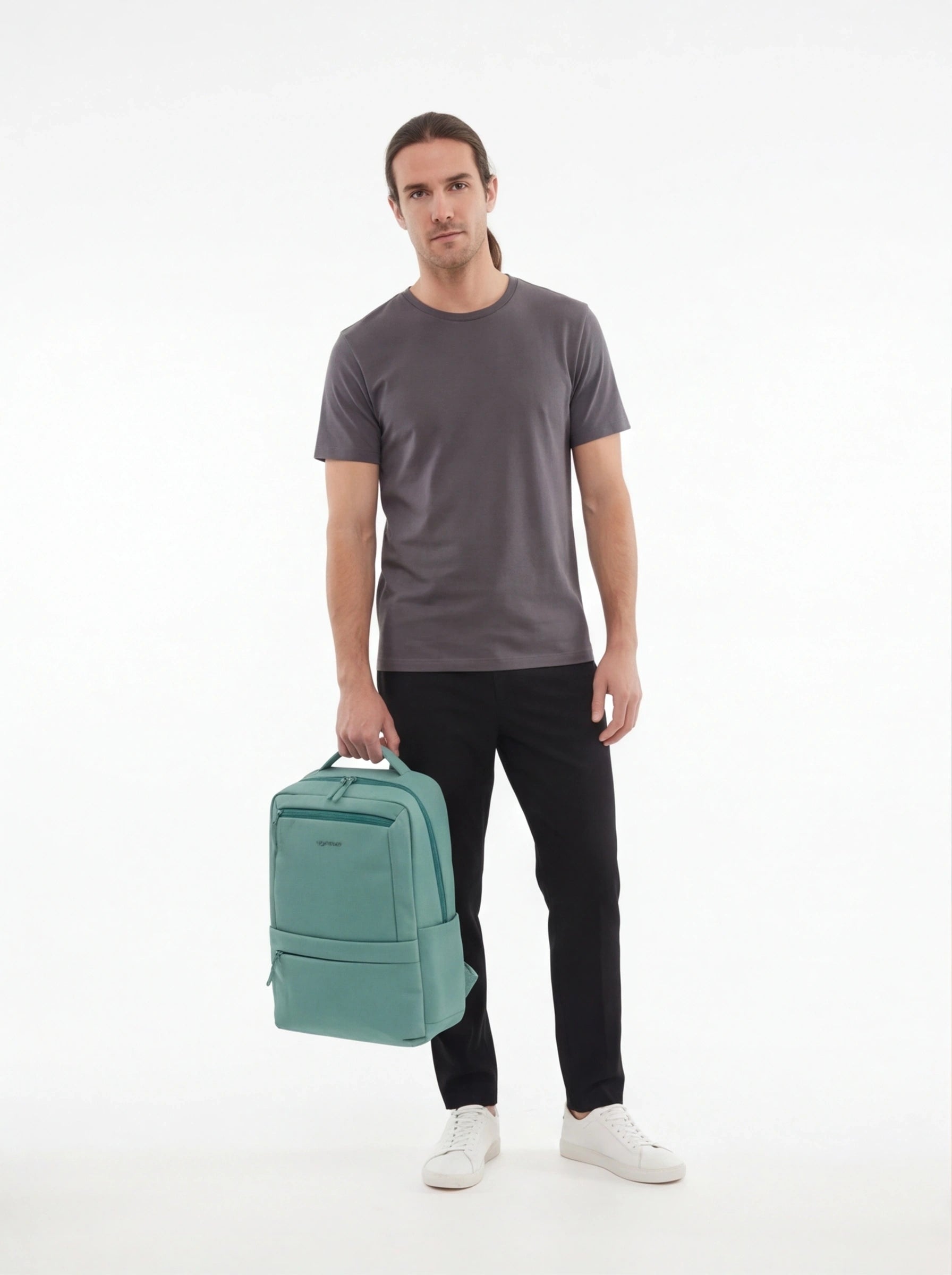 Plecak kabinowy WINGS CBP003 bagaż z kieszenią na laptop do pracy i podróży TEAL CABIN BACKPACK