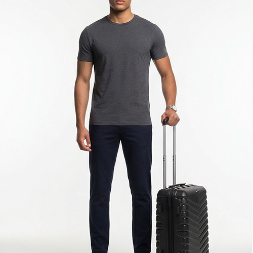 Kabinový kufr Wings PHOENIX z polypropylenu 20" BLACK