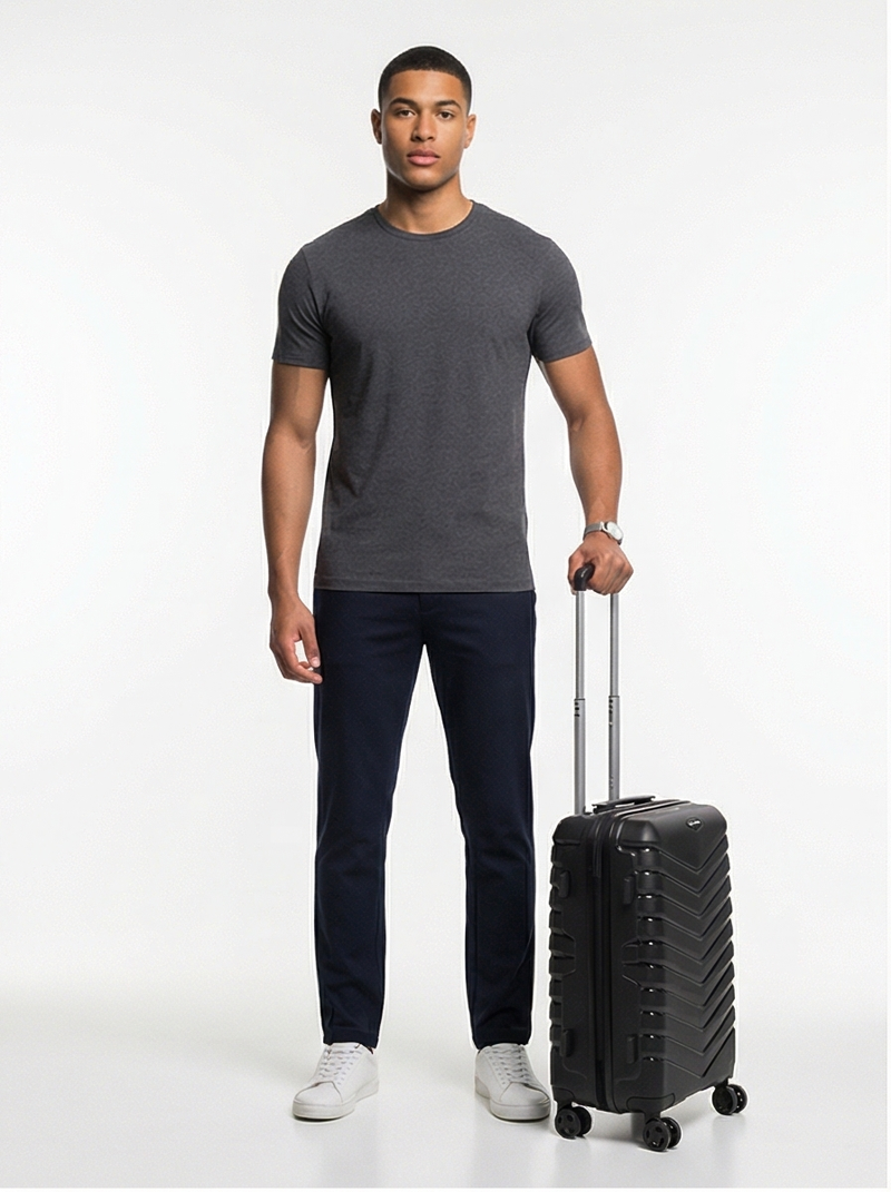 Kabinový kufr Wings PHOENIX z polypropylenu 20" BLACK