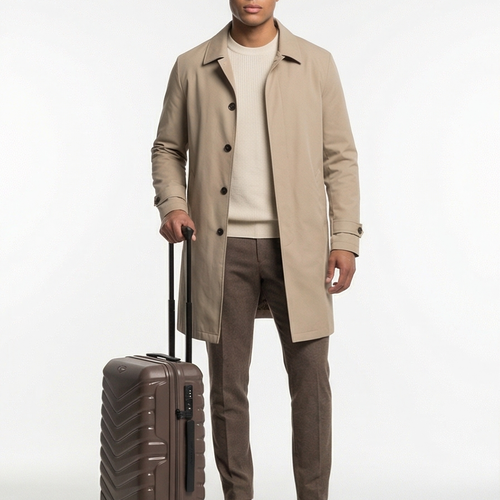 Кабинен куфар Wings PHOENIX полипропилен 20" БРОНЗОВ