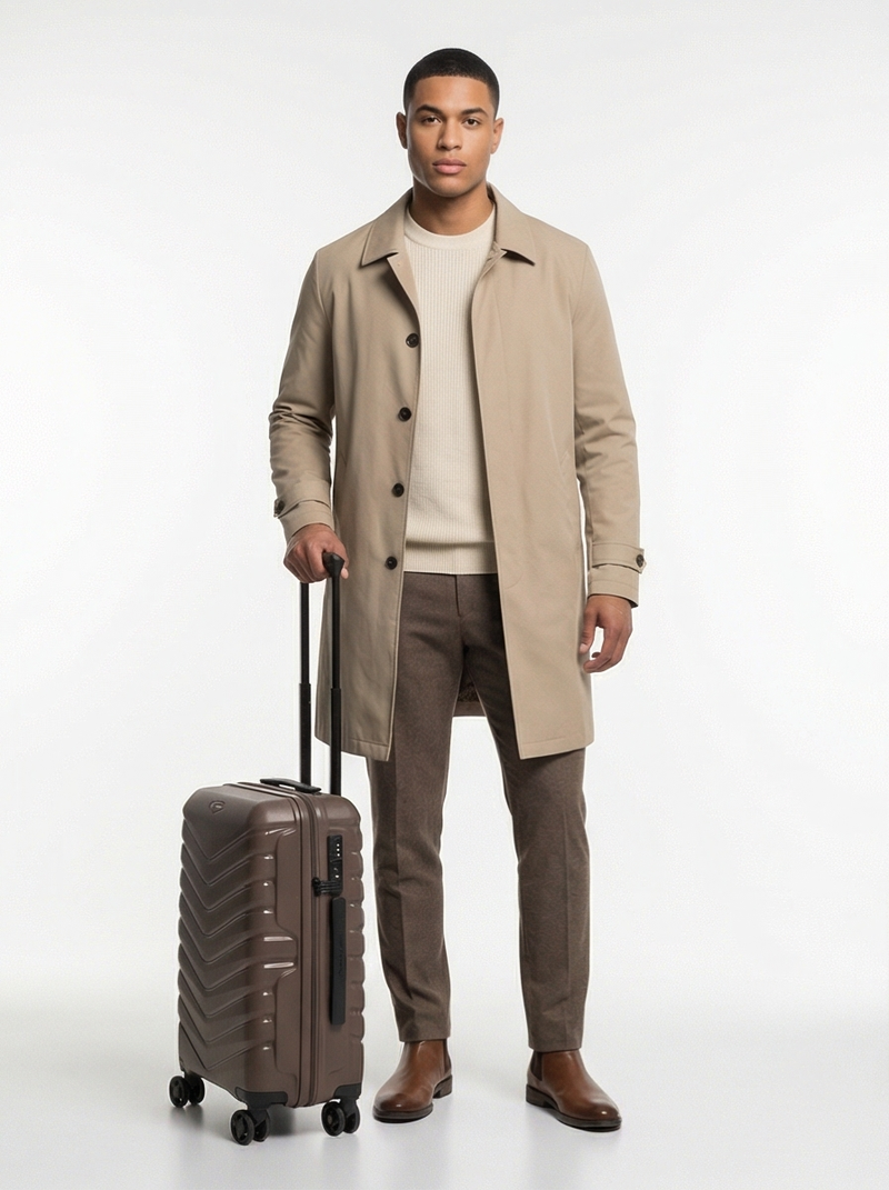 Kabinový kufr Wings PHOENIX z polypropylenu 20" BRONZOVÁ