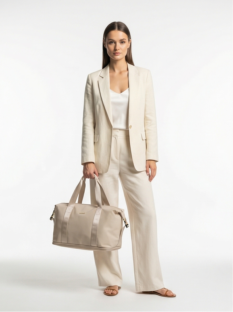 Veľká dámska taška ROSELLA s možnosťou rozšírenia BEIGE