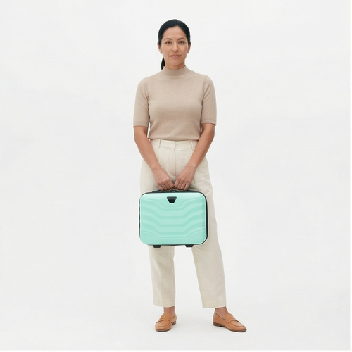 Travel case Wings PEAFOWL cosmetic bag 14" LIGHT GREEN